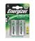 Μπαταρία Επαναφορτιζόμενη Energizer ACCU Recharge Power Plus HR14 2500 mAh size C 1.2V Τεμ. 2