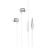 Hands Free Hoco M63 Ancient Sound Earphones Stereo 3.5mm Ασημί με Μικρόφωνο και Πλήκτρο Λειτουργίας