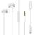 Hands Free Energizer UIL35WH Metal Stereo 3.5mm  με Αντάπτορα Lightning MFI σε 3.5mm και Πλήκτρα Λειτουργίας 1.2m Λευκό