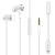 Hands Free Energizer UIL35WH2 Metal Stereo 3.5 mm  με Αντάπτορα Lightning MFI σε 3.5 mm και Πλήκτρα Λειτουργίας 1.2m Λευκό