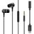 Hands Free Energizer UIC30 Metal Stereo με Αντάπτορα USB-C σε 3.5mm και Πλήκτρα Λειτουργίας 1.2m  Μαύρα