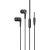 Hands Free Hoco M104 Gamble Universal Earphones Hi-Fi Stereo 3.5mm Μαύρο 1.2m