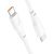 Καλώδιο σύνδεσης Hoco X93 Force USB-C σε USB-C PD60W 3A για Γρήγορη Φόρτιση Λευκο 2m