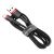 Baseus Cafule Cable Durable Nylon Braided Wire USB / Lightning QC3.0 2.4A 0,5M black-red CALKLF-A19  