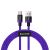 Baseus Purple Gold Red USB / USB-C Cable with Nylon Braid SuperCharge 40W Quick Charge 3.0 QC3.0 1M purple (CATZH-A05)