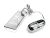 LONG LOVER VIBRO BULLET. TRANSPARENT CABLE. SILVER. 10CM